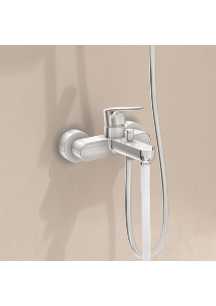 Root Round A42725 Banyo Bataryası, Krom