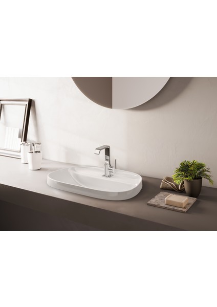 Suit A42616 Lavabo Bataryası, Yandan Kumandalı, Krom