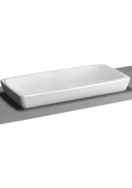 Metropole 5669B403-0016 Dikdörtgen Çanak Lavabo, VitrA Clean, 80 cm, Beyaz