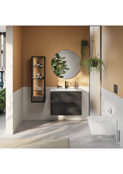 Metropole 132-003R009 İnce Klozet Kapağı, Yavaş Kapanır, Kolay Çıkabilir, Beyaz fırsatları