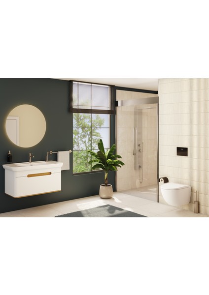 Sento 7948B403-6262 Rim-ex Temassız Asma Klozet Seti, 54 cm, Beyaz modelleri