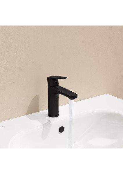 Artema Root Round A4270636 Yüksek Lavabo Bataryası, Mat Siyah