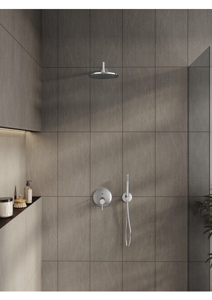 Origin A42620 Ankastre Banyo Bataryası, Sıva Üstü, Krom