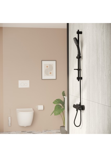 Vitra Origin A4261936WTC Banyo Bataryası, Mat Siyah