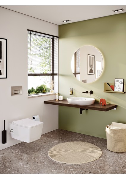Origin Classic A4512336WTC Lavabo Sifonu, T Tipi, Mat Siyah