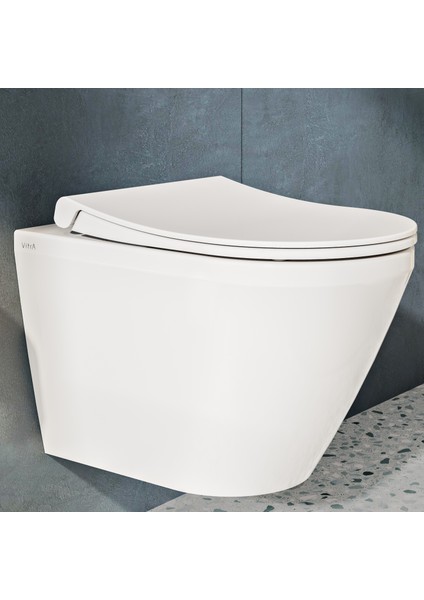 110-003R009 İnce Universal Klozet Kapağı, Yavaş Kapanır, Kolay Çıkabilir, Beyaz fiyatları