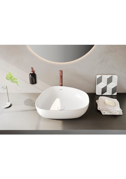 Origin A4255826 Çanak Large Lavabo Bataryası, Bakır