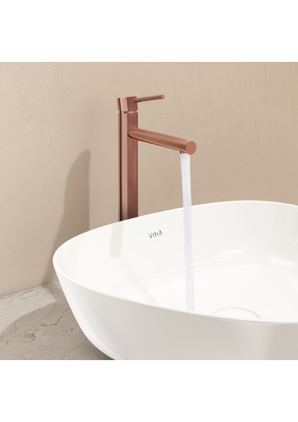 Origin A4255826 Çanak Large Lavabo Bataryası, Bakır