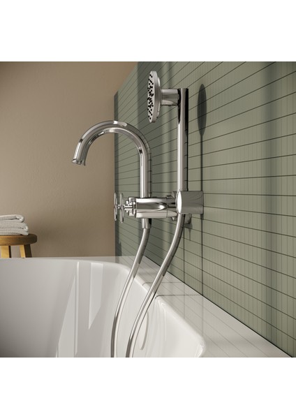 Origin Classic A42893 Banyo Bataryası, Krom