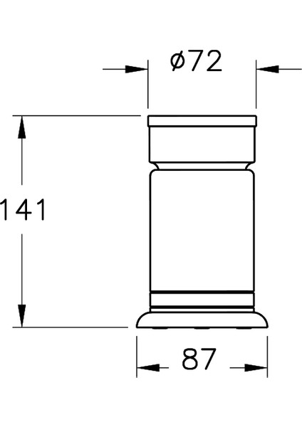 Base 700 A44147 Diş Fırçalığı, Krom