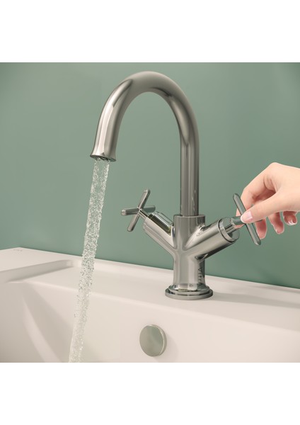 Origin Classic A42884 Lavabo Bataryası, Çift Kumandalı, Krom