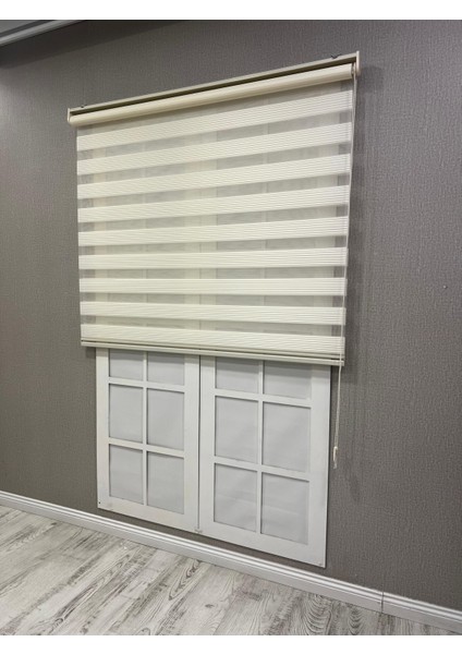 Donatti Güneşlik Zebra Stor Perde Dar Plise Krem fiyatları