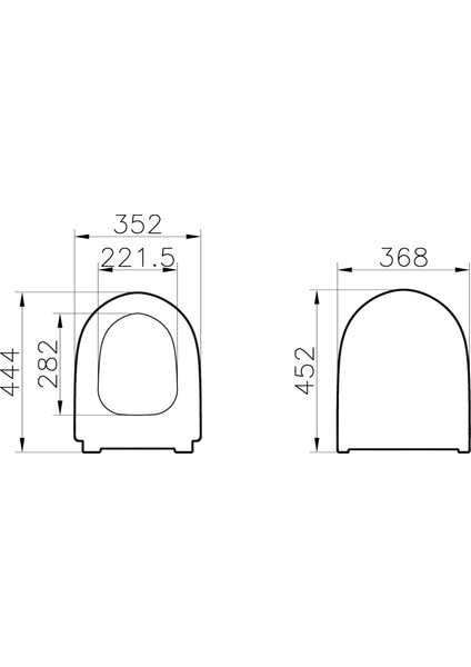 Sento 130-003R009 Klozet Kapağı, Yavaş Kapanır, Kolay Çıkabilir, Beyaz