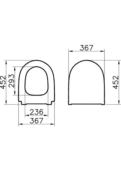 Sento 120-003-009 İnce Klozet Kapağı, Yavaş Kapanır, Beyaz