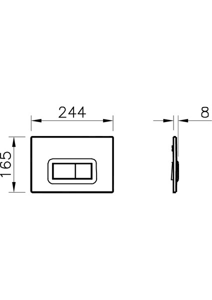 Loop R 740-0600 Kumanda Paneli, Parlak Beyaz