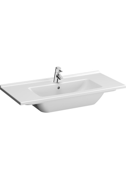 S50 5479B003-0001 Etajerli Lavabo, 100 cm, Beyaz