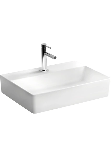 Nuo 7432B003-0661 Dikdörtgen Lavabo, 60 cm, Beyaz