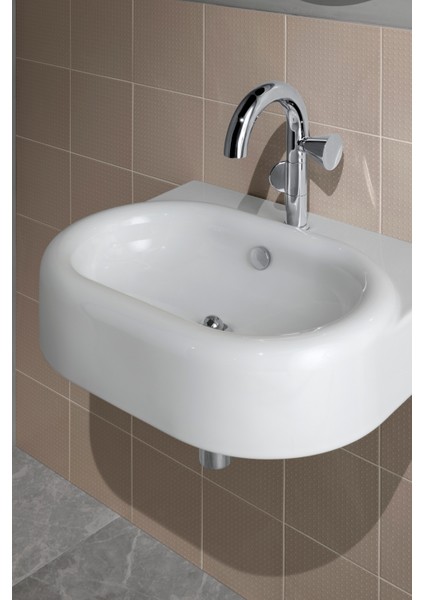 Liquid A45170 Basmalı Lavabo Yuvarlak Süzgeci, Krom