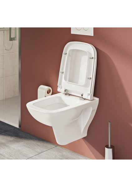 S20 77-003R009 Klozet Kapağı, Yavaş Kapanır, Kolay Çıkabilir, Beyaz