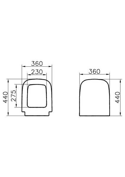 S20 77-003R009 Klozet Kapağı, Yavaş Kapanır, Kolay Çıkabilir, Beyaz