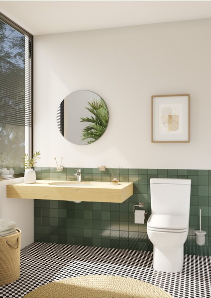 S20 6069B003-0012 Tezgah Altı Lavabo, 52 cm, Beyaz