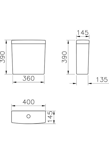 S20 5514L003-0107 Rezervuar. Beyaz fırsatları