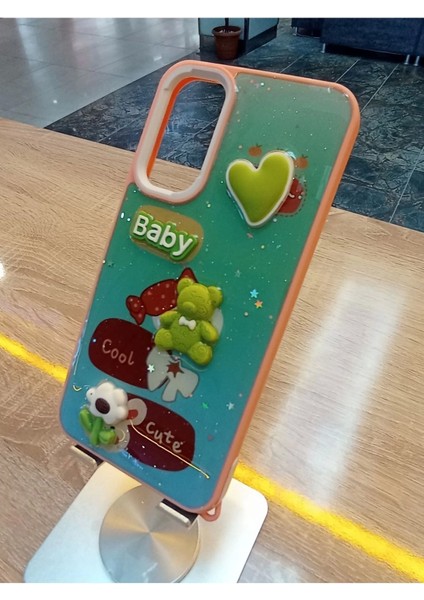 Samsung Galaxy A23 Uyumlu Kabartma Figürlü Darbe Korumalı Kapak Renkli Kılıf