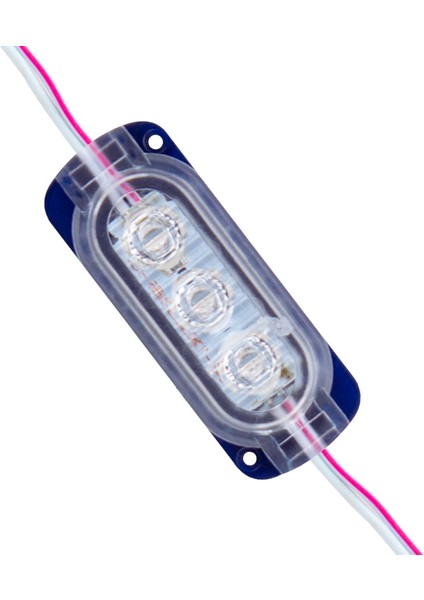 Modul LED 12V 0.6W Mavi 2835 65 x 25MM IP65 120LM 160 Derece Powermaster