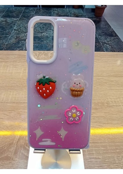 Samsung Galaxy A55 Uyumlu Kabartma Figürlü Darbe Korumalı Kapak Renkli Kılıf modelleri