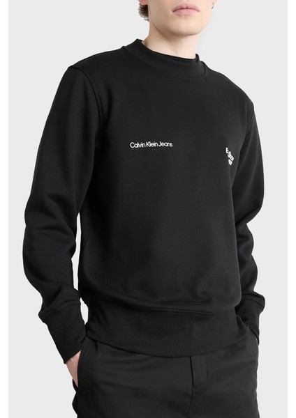 Pamuklu Regular Fit Bisiklet Yaka Sweat J30J326877BEH Erkek Sweat J30J326877 Beh
