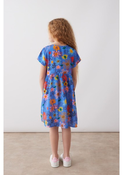 Kız Çiçek Desenli Elbise fiyatları