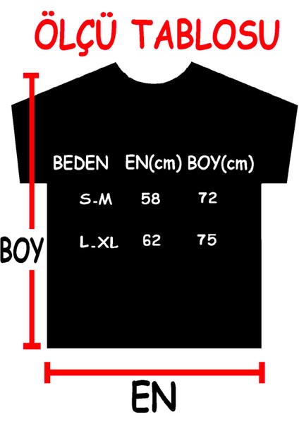 Karede Sevgi Beyaz Kısa Kollu Ön ve Arka Baskılı Oversize Erkek T-Shirt