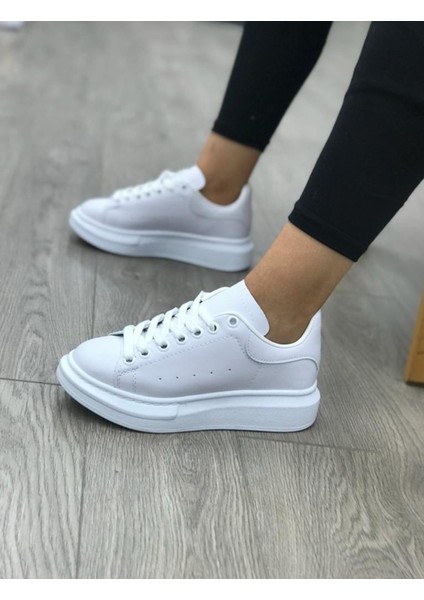 Alex Beyaz Yüksek Taban Sneakers