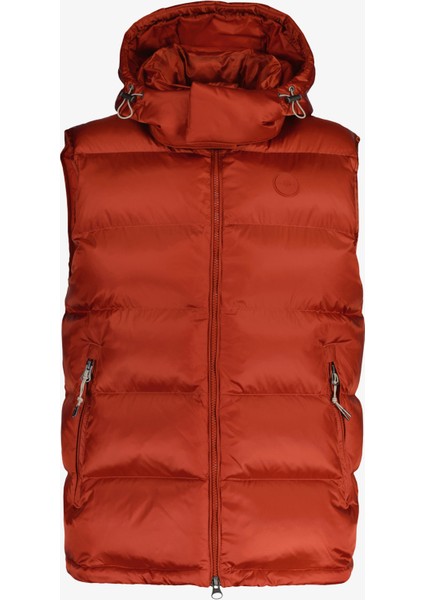 Erkek Bordo Regular Fit Kapüşonlu Yelek 7006454.612