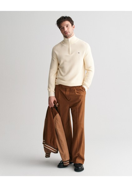 Erkek Krem Regular Fit Yarım Fermuarlı Kazak 8030211.130 fırsatları