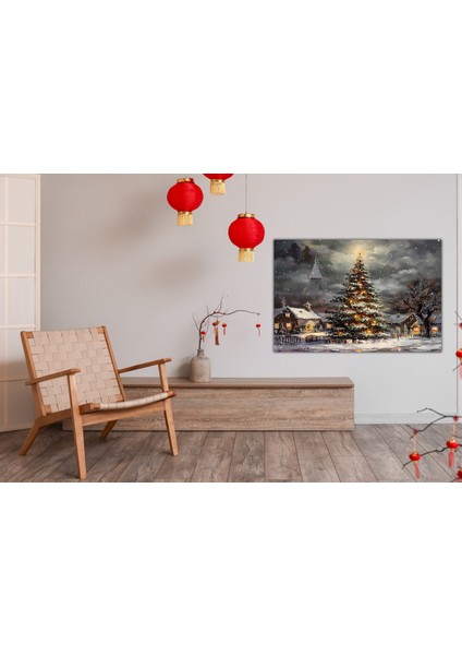 Yılbaşı Temalı Kanvas Tablo