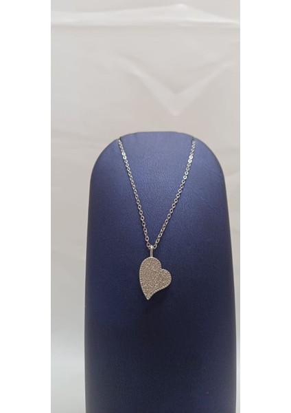 316 L Paslanmaz Çelik Silver/gümüş Zirkon Taşlı Kalp Kolye modelleri