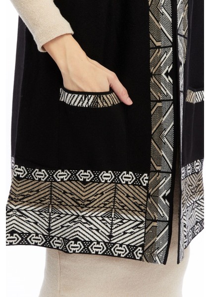 Kadın Cep Detaylı Kalın Triko Yelek fiyatları