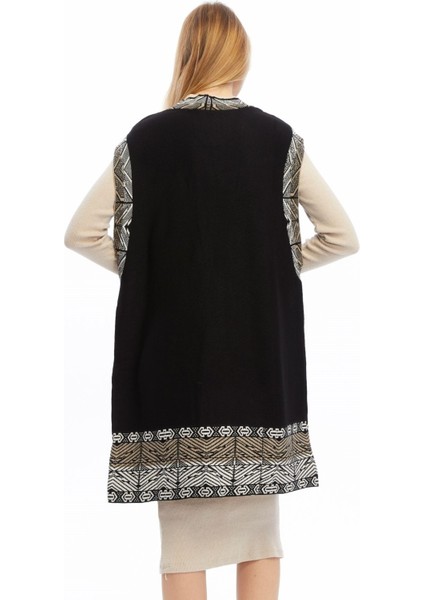 Kadın Cep Detaylı Kalın Triko Yelek indirimleri