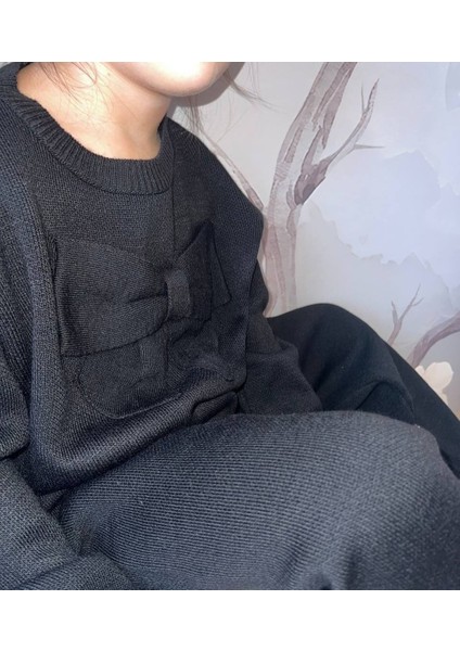 Kız Fiyonk Detaylı Triko Takım fırsatları