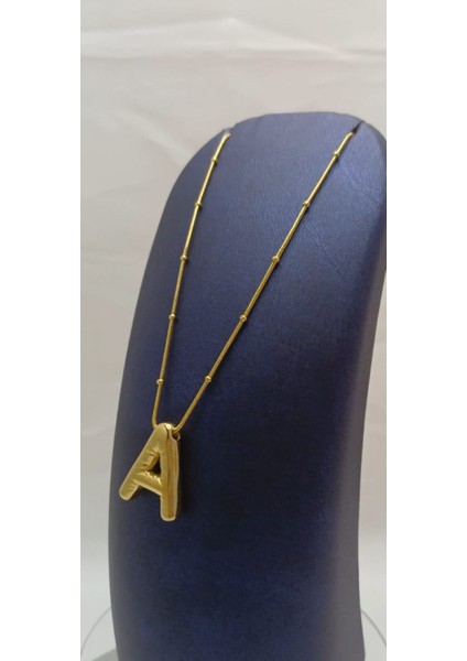 316 L Paslanmaz Çelik Gold/altın Balon A Harfi Kolye