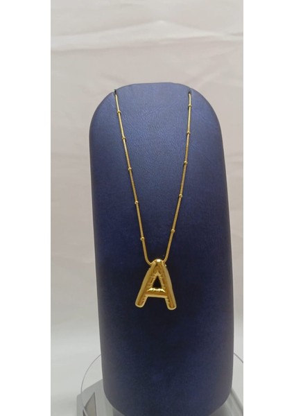 316 L Paslanmaz Çelik Gold/altın Balon A Harfi Kolye fiyatları