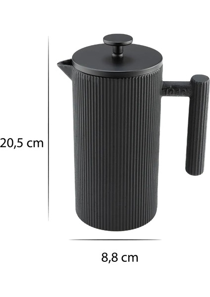 Linden - Döküm French Press 800 ml Siyah fiyatları