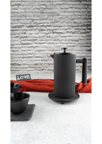 Linden - Döküm French Press 800 ml Siyah modelleri