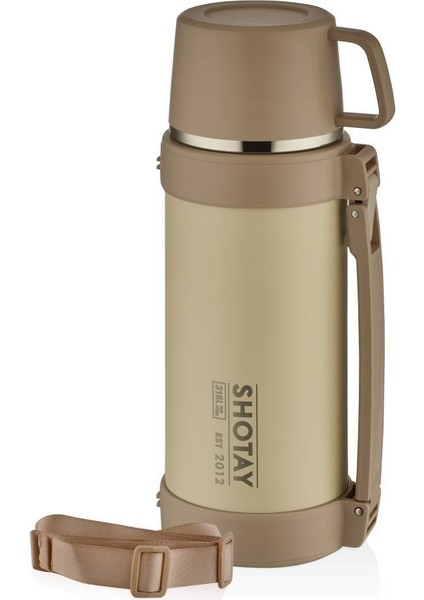 Nature Termos 1200ML Kahverengi