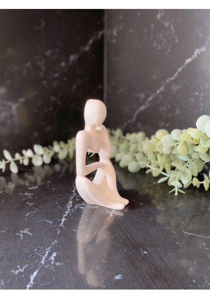 Dekoratif Obje, Alçı, 9x13 cm, Beyaz, Şık ve Elegant Tasarım modelleri