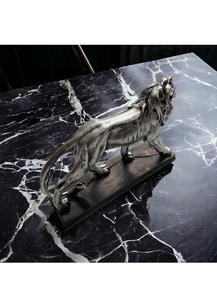 El Boymalı Aslan Figürü, Dekoratif ve Şık Ev-Ofis Süsleme, 26x18 cm fiyatları
