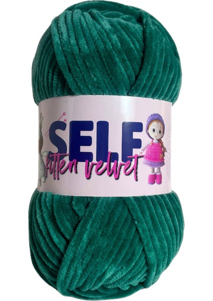 Kadife ip Kırmızı Şönil Örgü ipi