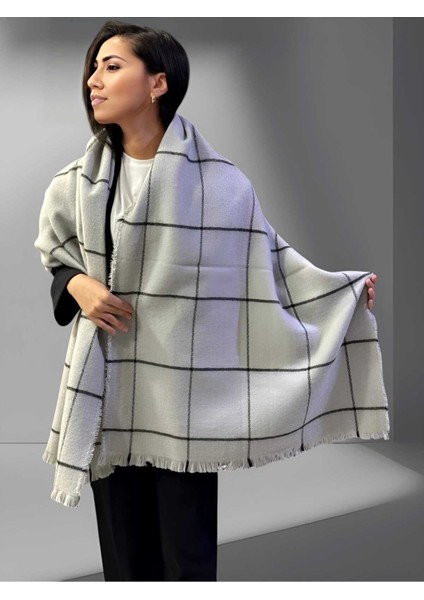 Kadın Ince Çizgili Yumuşak Dokulu Omuz Şalı Atkı (70CM x 180CM) fiyatları