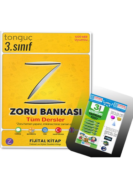 3. Sınıf Tüm Dersler Zoru Bankası + Yaprak Test